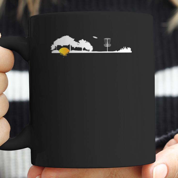 Cool Unique Disc Golf Lover Gift Frisbee Golfer Guitar Tree Coffee Mug