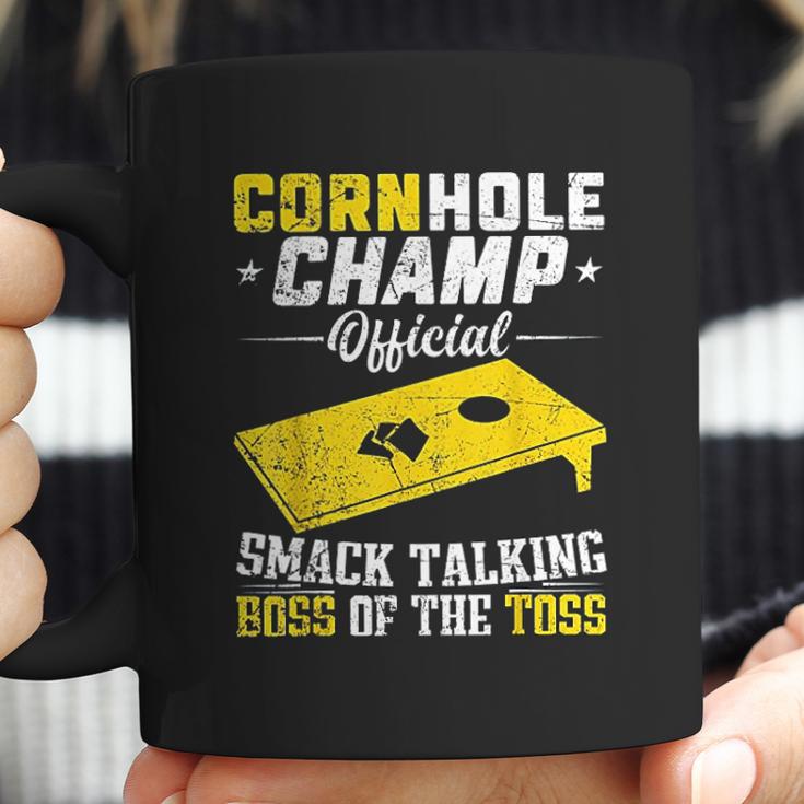 Cornhole Champion Gift Corn Hole Toss Boss Smack Talking Coffee Mug