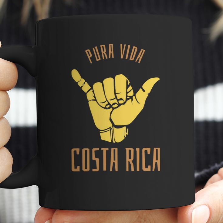 Costa Rica Pura Vida Shaka Surf Coffee Mug