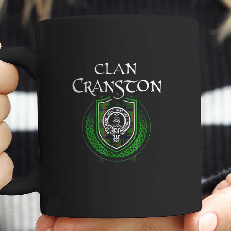 Cranston Surname Scottish Clan Tartan Crest Badge Coffee Mug