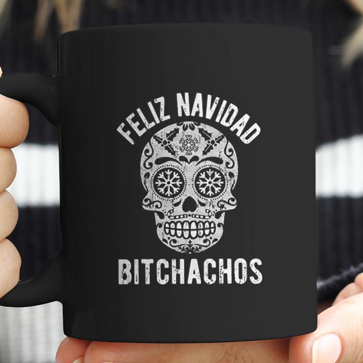 Crazy Dog Womens Feliz Navidad Bitchachos Coffee Mug