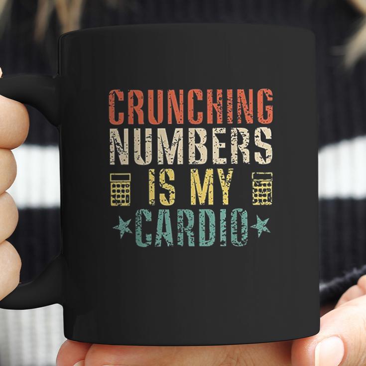 Crunching Numbers Is My Cardio Funny Accounting Vintage Coffee Mug