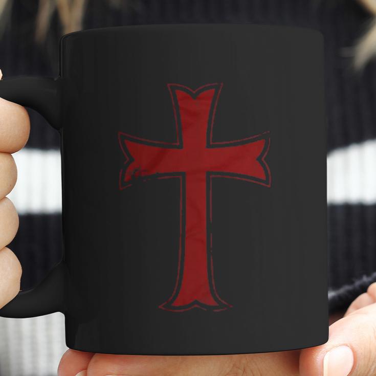 Crusader Knights Templar Distressed Cross Coffee Mug