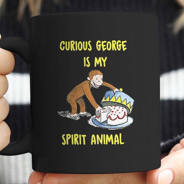 Curious George My Spirit Animal Eating Cake Coffee Mug