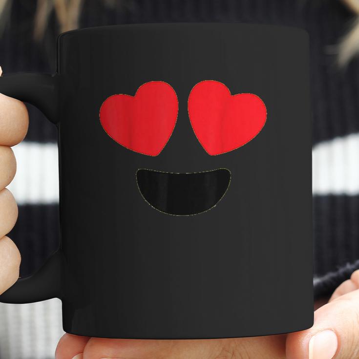 Cute Heart Eyes Emoji Face Halloween Costume Love Coffee Mug