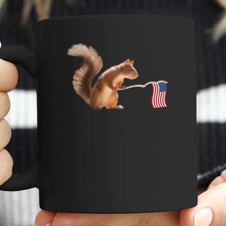 Cute Squirrel Usa Flag World War Champs July 4Th Coffee Mug