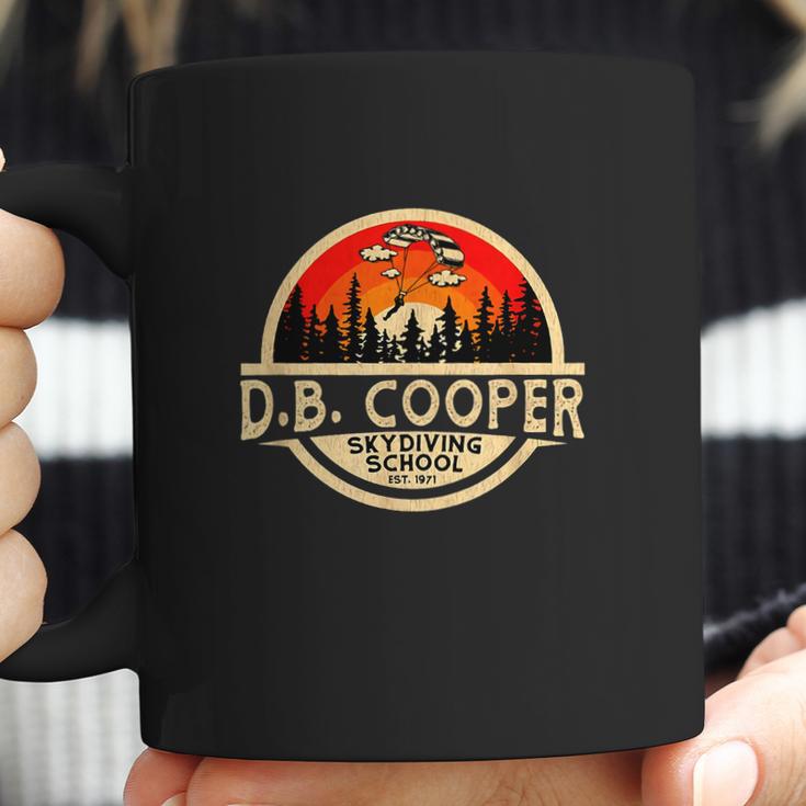 D B Cooper Robber Thief Parachute Skydiving School Est 1971 Retro Vintage Coffee Mug