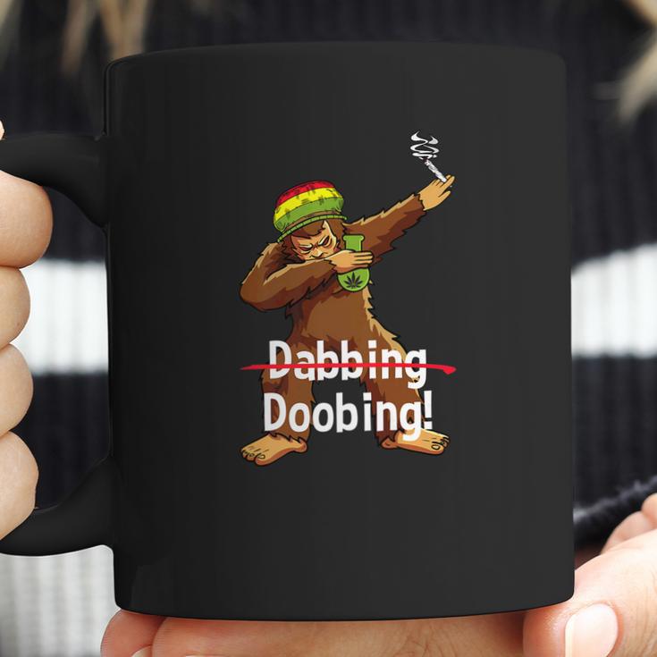 Dabbing Bigfoot Tee Shirt Smoking Cannabis Coffee Mug