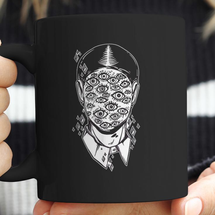 Dali Surreal Noir Retro Eyes On Face Tattoo Art Coffee Mug