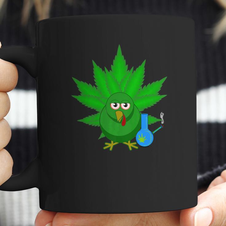 Danksgiving Thanksgiving Turkey Weed Cannabis Pot 420 Coffee Mug