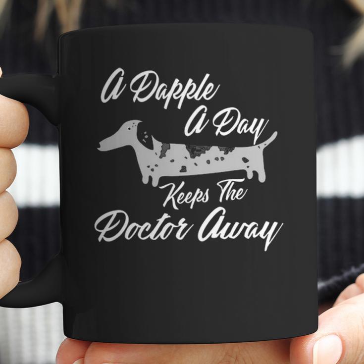 A Dapple A Day Keeps The Doctor Away Dachshund Coffee Mug