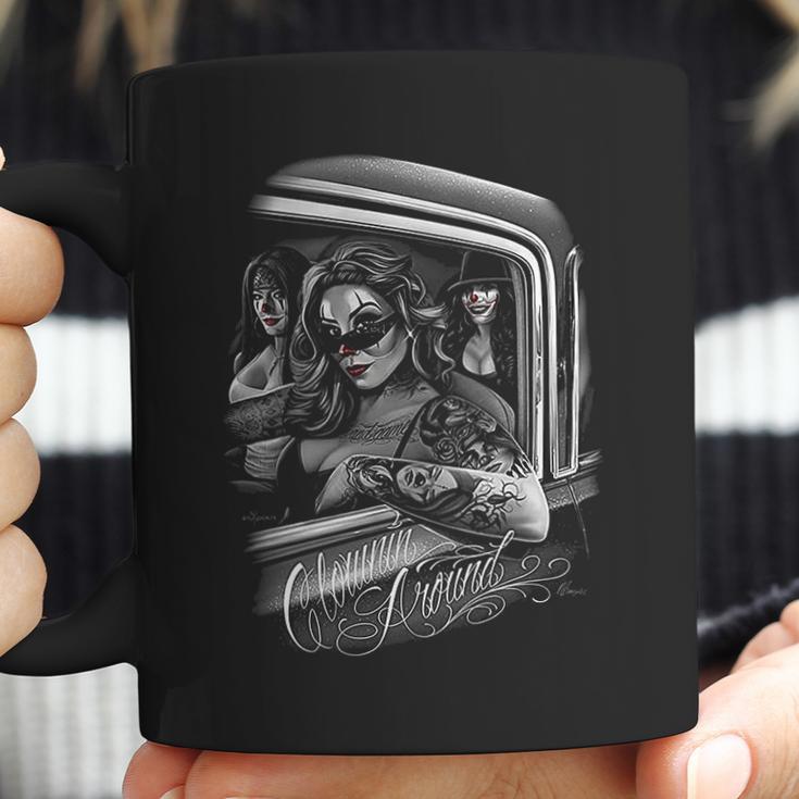 David Gonzales Clowning Around Chola Lowrider Chicano Dga Art Coffee Mug