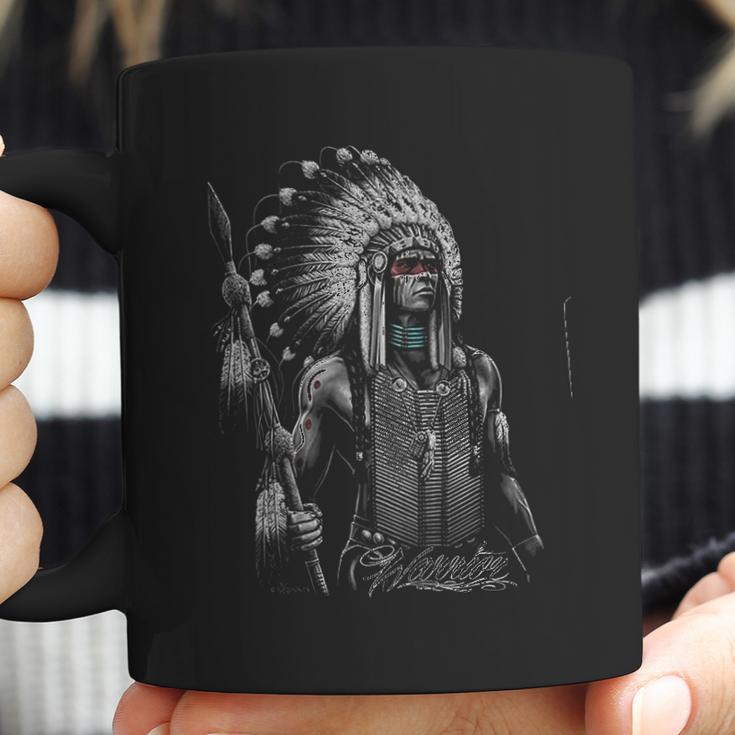 David Gonzales Mens Native American Indian Warrior Coffee Mug