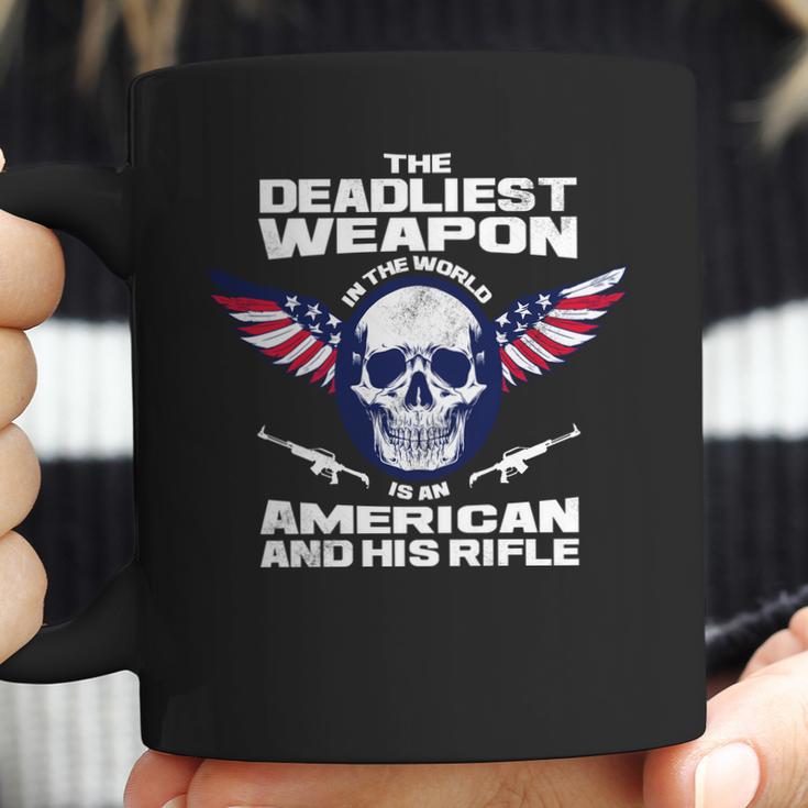 The Deadliest Weapon American And His Rifle Coffee Mug