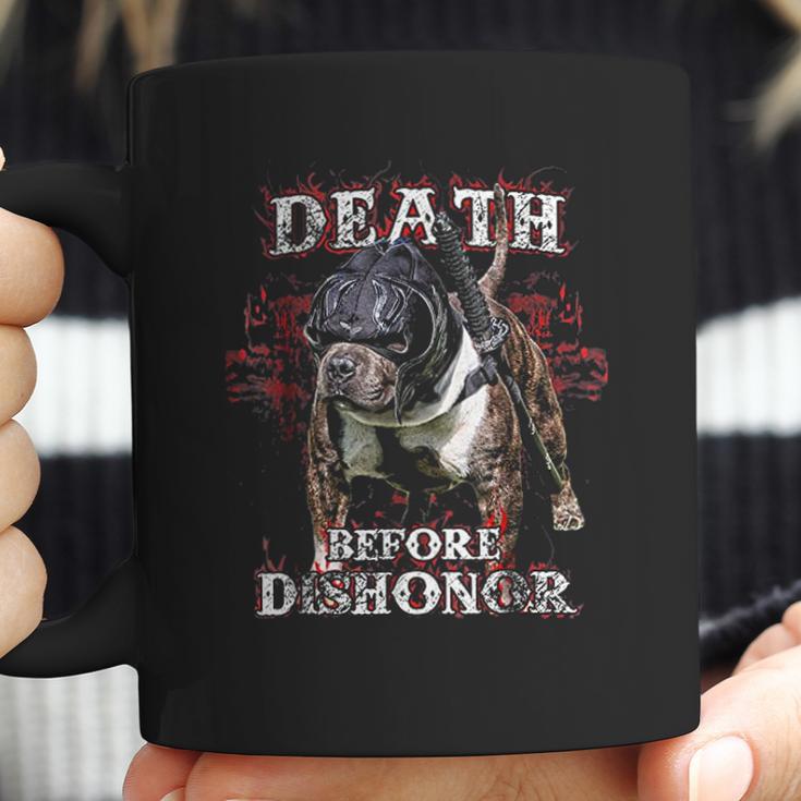 Death Before Dishonor Samurai Paco American Bully Coffee Mug