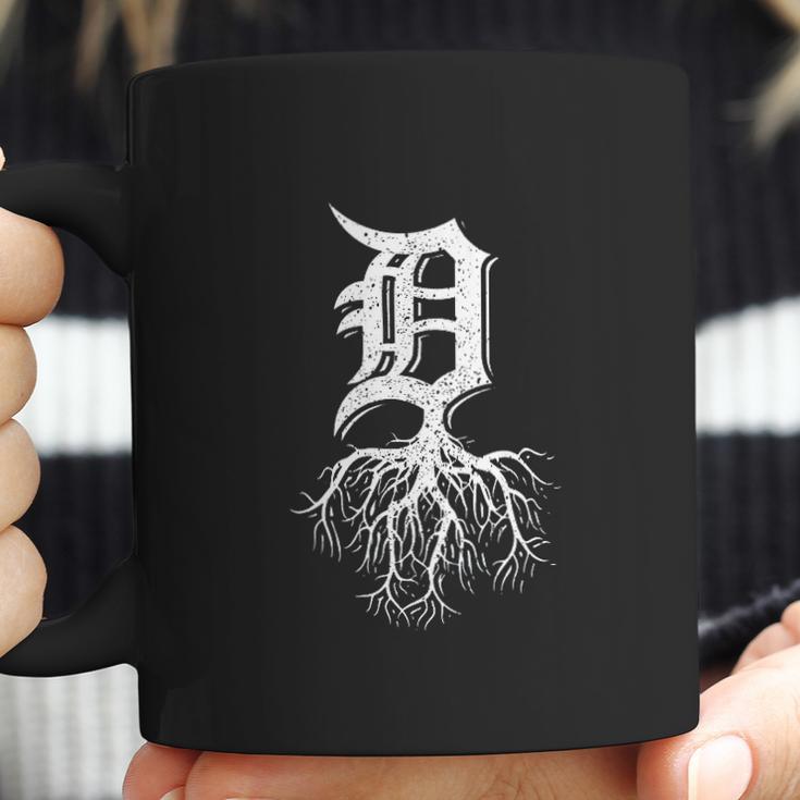 Detroit Roots Michigan American Born Rooted American Gifts Made In Detroit Coffee Mug