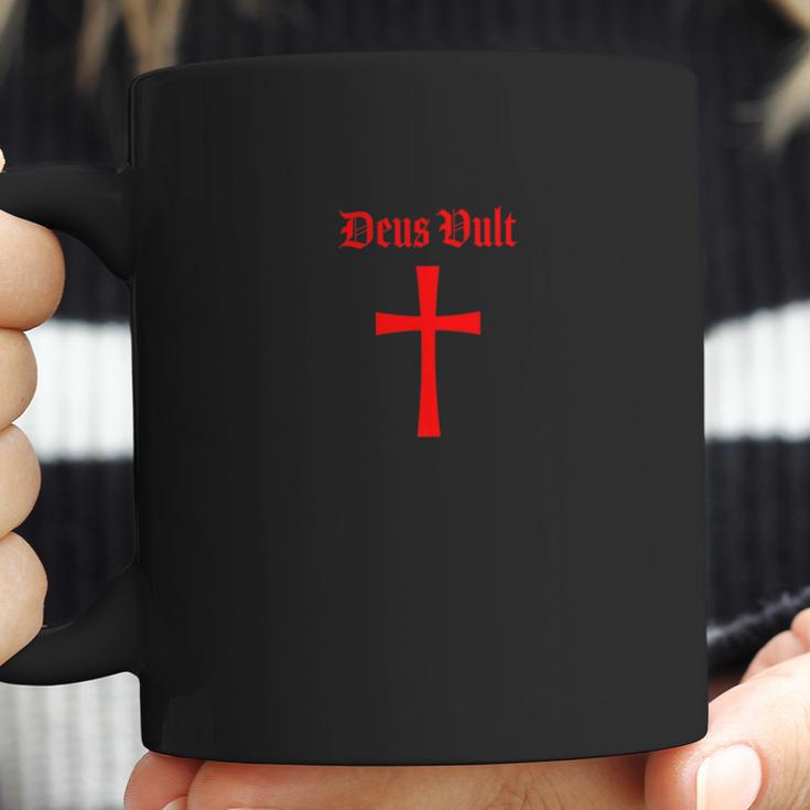 Deus Vult God Wills Crusader Tee Coffee Mug