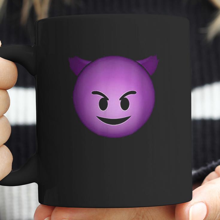 Devil Face Emoji Funny Halloween Gift For Men Women Kids Coffee Mug