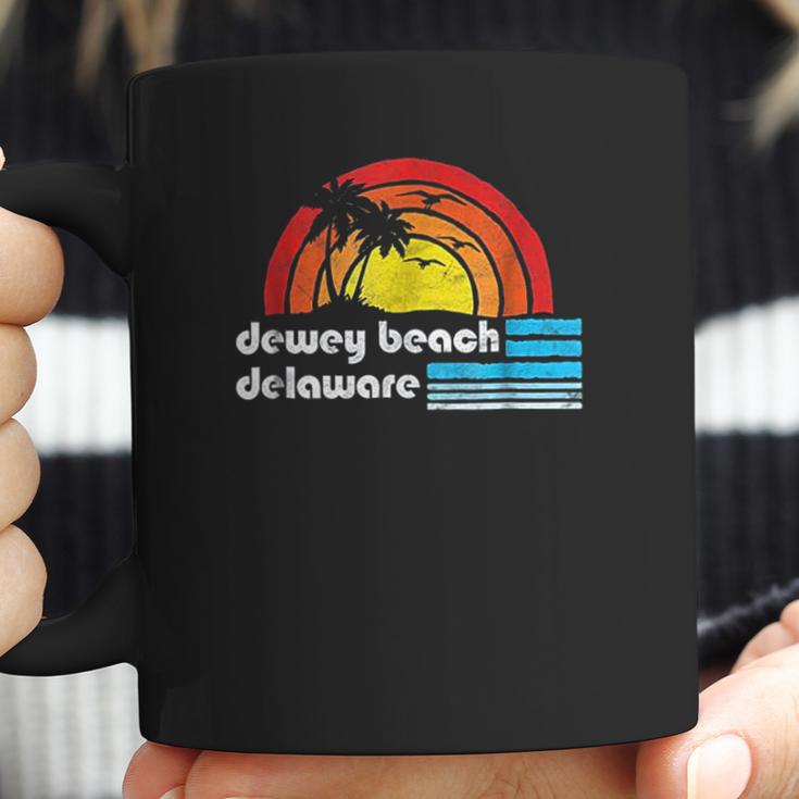 Dewey Beach Delaware Retro 80S Surfer Vibe Coffee Mug