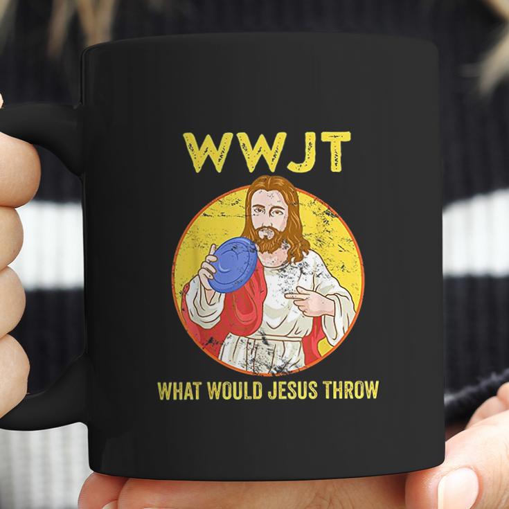 Disc Golf Shirt What Would Jesus Throw Frisbee Golf Coffee Mug