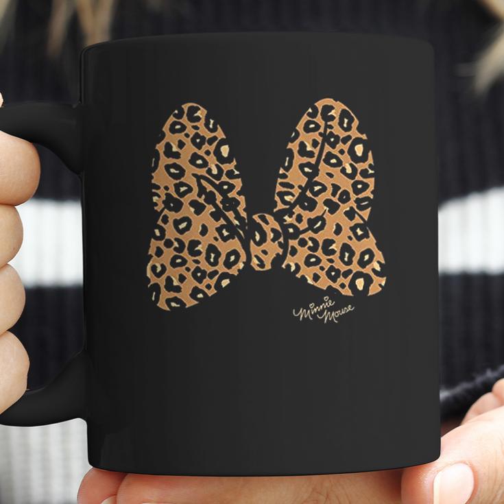 Disney Minnie Mouse Leopard Print Bow Coffee Mug