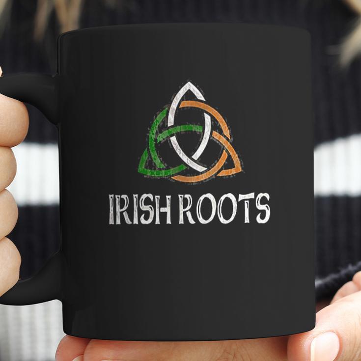 Distressed Irish Roots Celtic Knot Coffee Mug