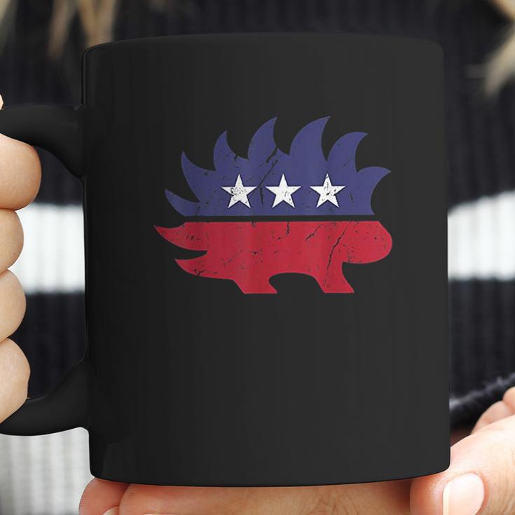 Distressed Libertarian Porcupine Party Coffee Mug