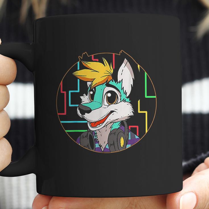 Djing Dj Fox Furry Furries Tail Ears Cosplay Coffee Mug