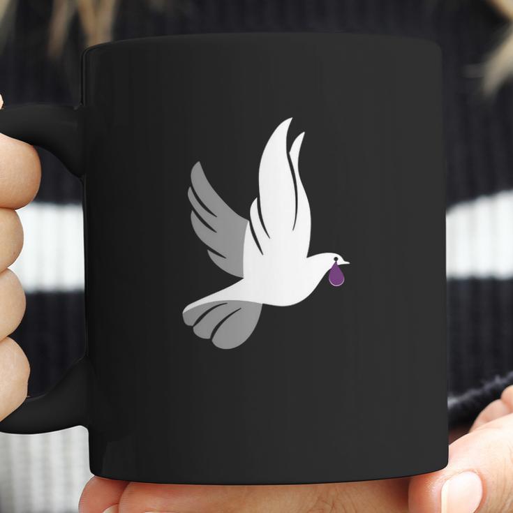 Dove Shedding A Purple TearShirt Coffee Mug