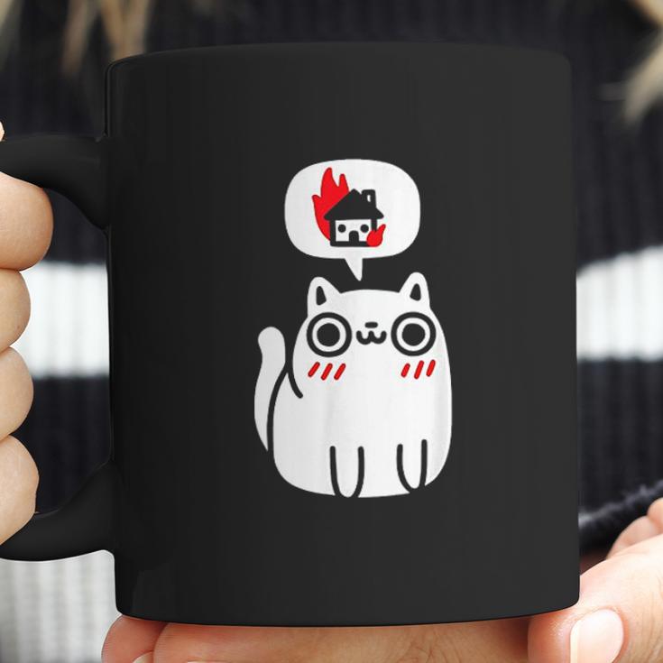 Dreaming Of Destruction Funny Cat Coffee Mug