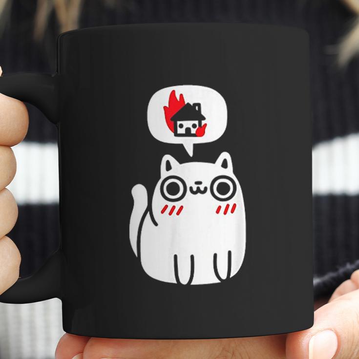 Dreaming Of Destruction Funny Cat Coffee Mug