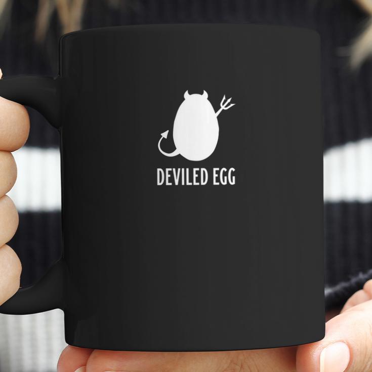 Well Dressed Chicken Deviled Egg White Logo Coffee Mug