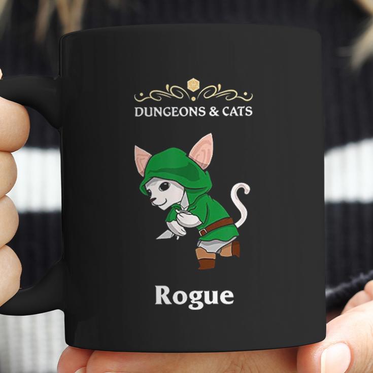 Dungeons And Cat Rogue Roleplaying Fantasy Gamers Coffee Mug