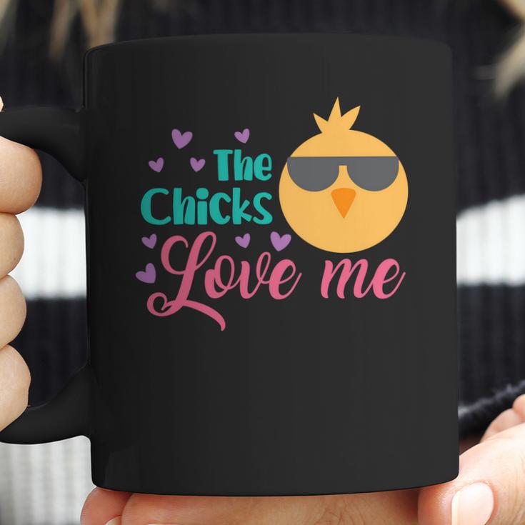 Easter The Chicks Love Me Coffee Mug