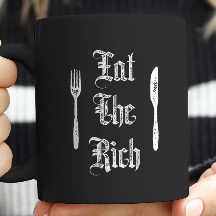 Eat Rich Funny Anarchist Revolution Coffee Mug