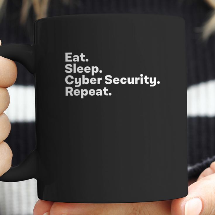 Eat Sleep Cybersecurity Gifts For Cyber Security Analyst Coffee Mug