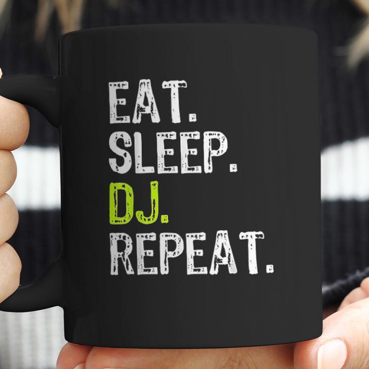 Eat Sleep Dj Disc Jockey Funny Deejay Cool Gift Christmas Coffee Mug