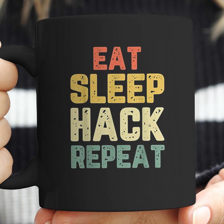 Eat Sleep Hack Hacker Hacking Funny Gift Vintage Coffee Mug