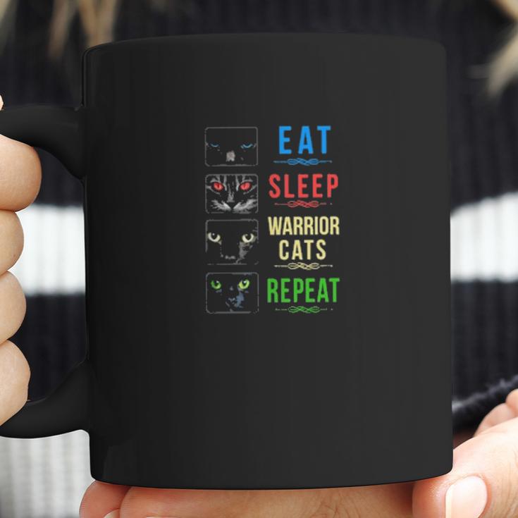 Eat Sleep Warrior Cats Repeat Coffee Mug