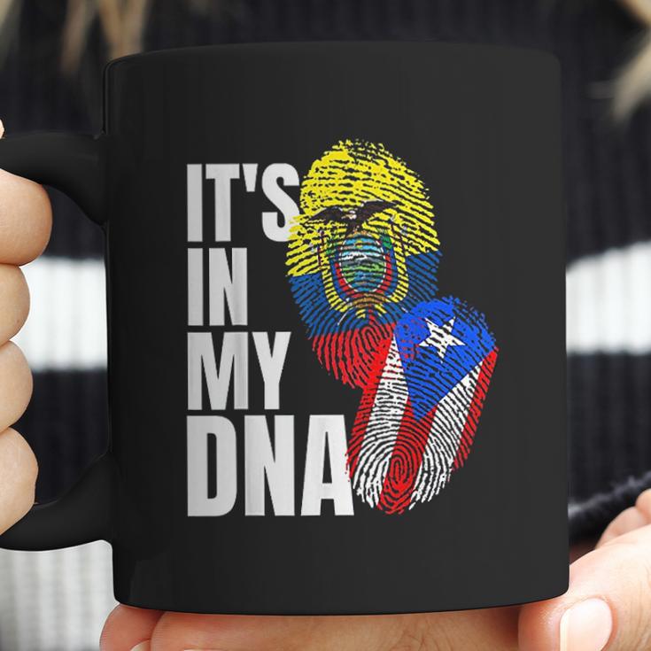 Ecuadorian And Puerto Rican Dna Mix Flag Heritage Gift Coffee Mug