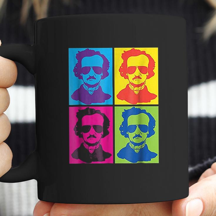 Edgar Allan Poe Gift Literary Gothic Pop Art Colors Coffee Mug