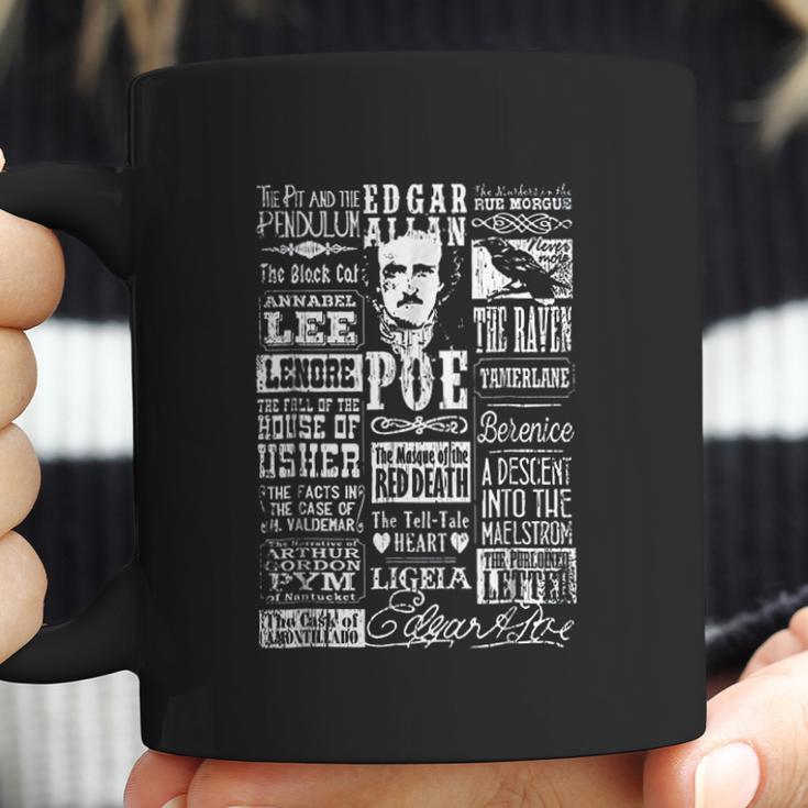 Edgar Allan Poe Poems Quotes Raven Literature Coffee Mug