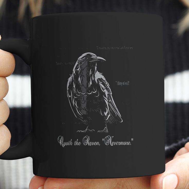 Edgar Allan Poe Quoth The Raven Nevermore Coffee Mug