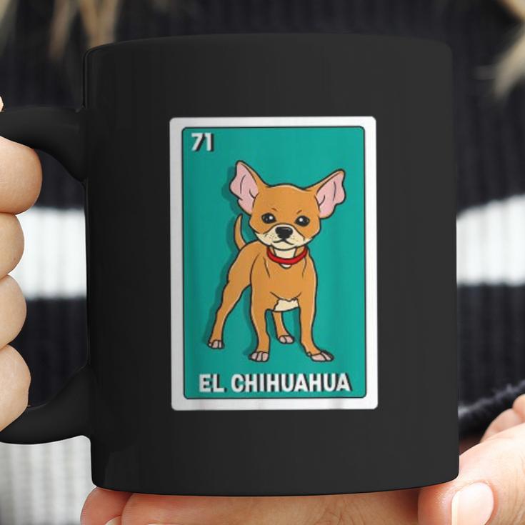 El Chihuahua Mexican Bingo Card Coffee Mug