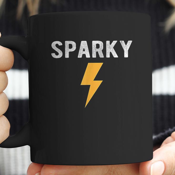 Electrician Gift Funny Sparky Nickname Lightning Bolt Coffee Mug