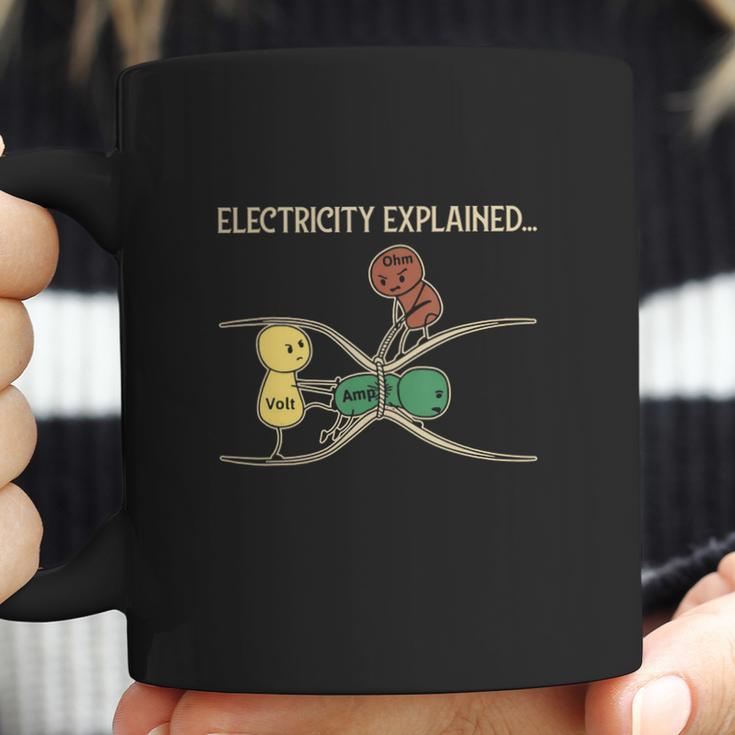 Electricity Explained Funny Ohm Volt Ampe Physics Coffee Mug