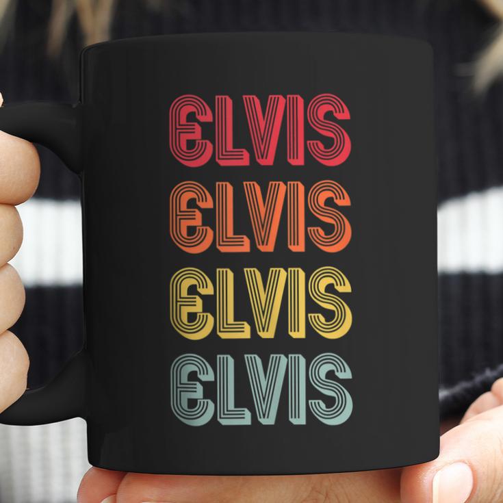 Elvis Name Personalized Funny Retro Vintage Birthday Coffee Mug