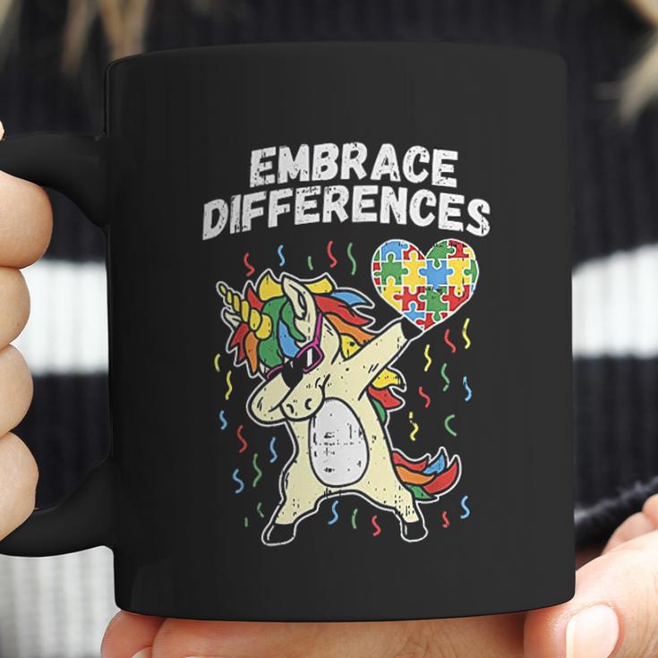 Embrace Differences Dabbing Unicorn Coffee Mug