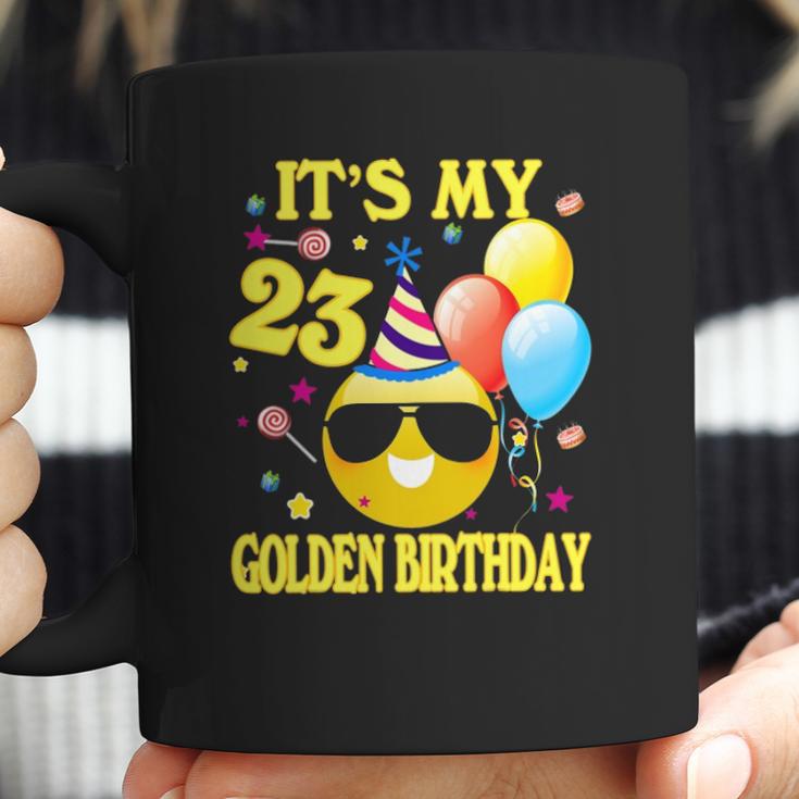 Emoji Its My Golden Birthday 23 Years Old 23Rd Coffee Mug