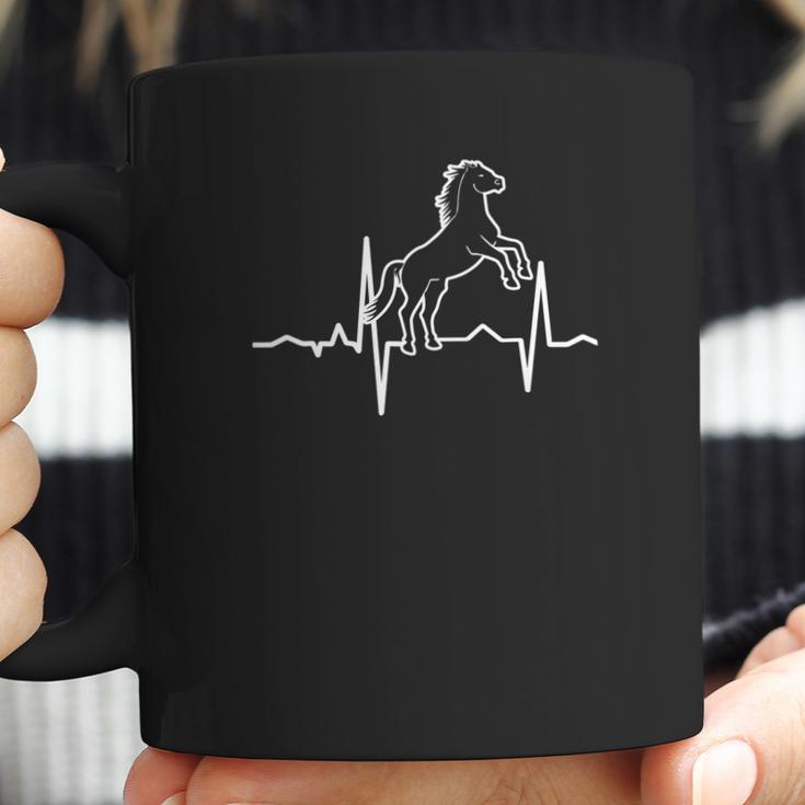 Equestrian Horse Riding Stallion Heartbeats Coffee Mug